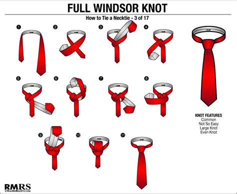 The four-in-hand knot is arguably the most widely used necktie knot in existence. It’s easy to execute and creates a conal, asymmetrical knot that, when expertly done, is quite rakish. It’s commonly said that four-in-hand knots are small, but this isn’t necessarily always the case. How To Tie A Full Windsor Knot. Complexity: Complex 